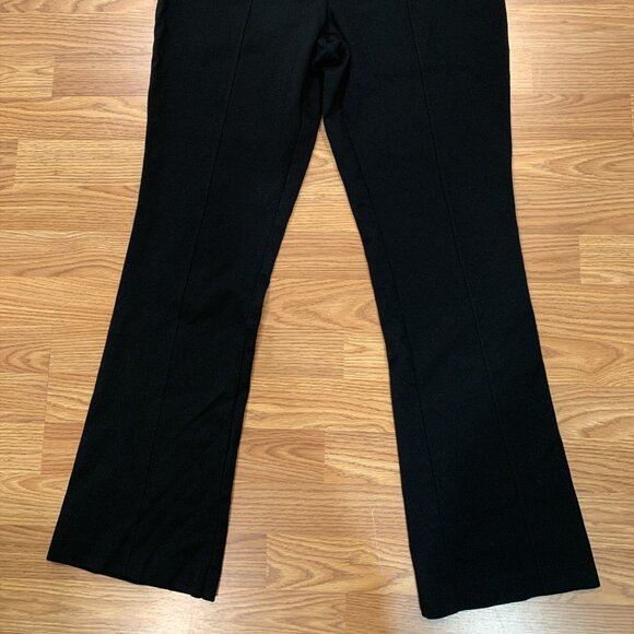 J.Jill Womens Ponte Dress Pants Boot Cut Pull On Black Size L - Picture 4 of 11